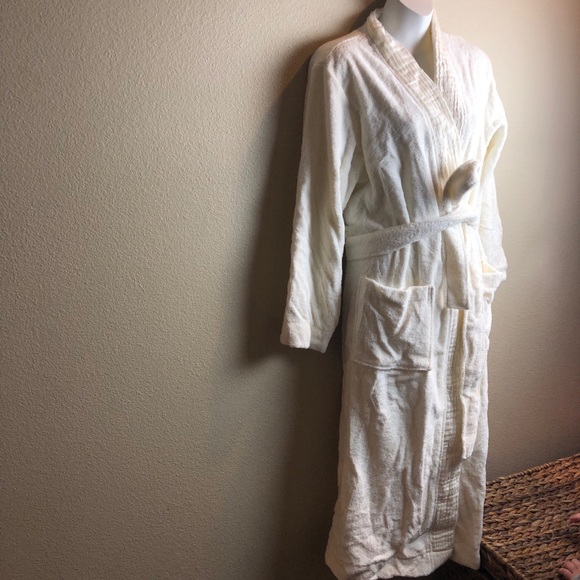 Pure Fiber Turkish Robe Cream Size  S/M - Picture 3 of 6